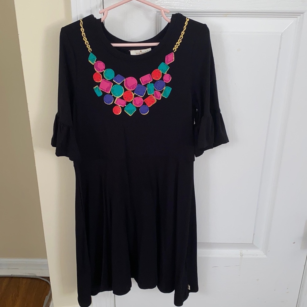 Girls Kate Spade 3/4 ruffle sleeve dress